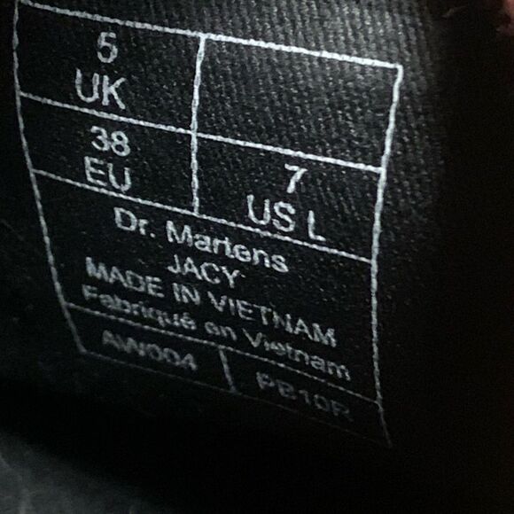 Dr Martens Jacy Cherry Red Canvas 4 Eyelid Women's 21967600 Size 7 EUC - Picture 8 of 9